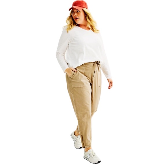 Sonoma Utility Khaki Midrise Jogger Pants Size 2X - Picture 9 of 16